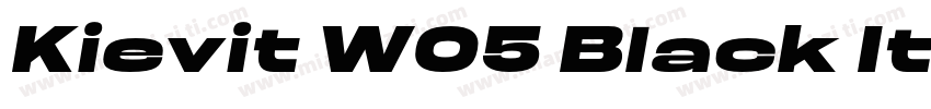 Kievit W05 Black Ita字体转换